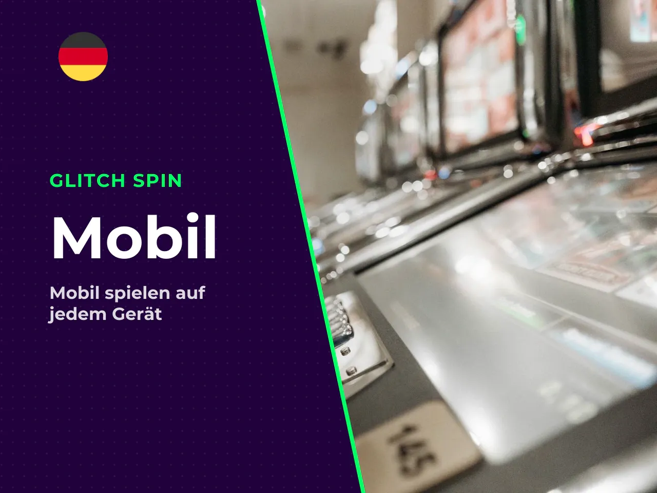 Aktivierung auf dem Smartphone. GlitchSpin bietet