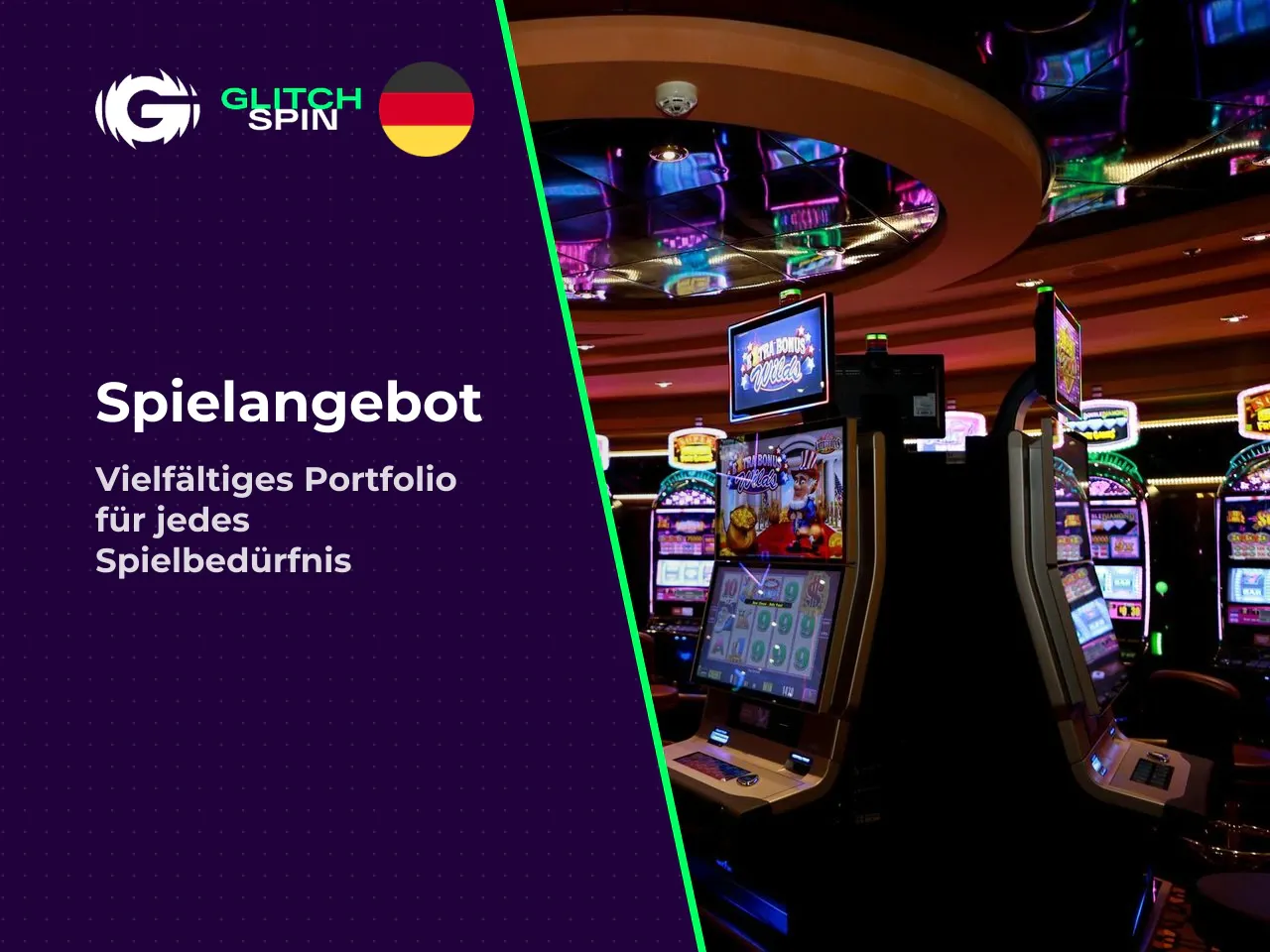 Glitch Spin Spiele Slots, Tischspiele und
