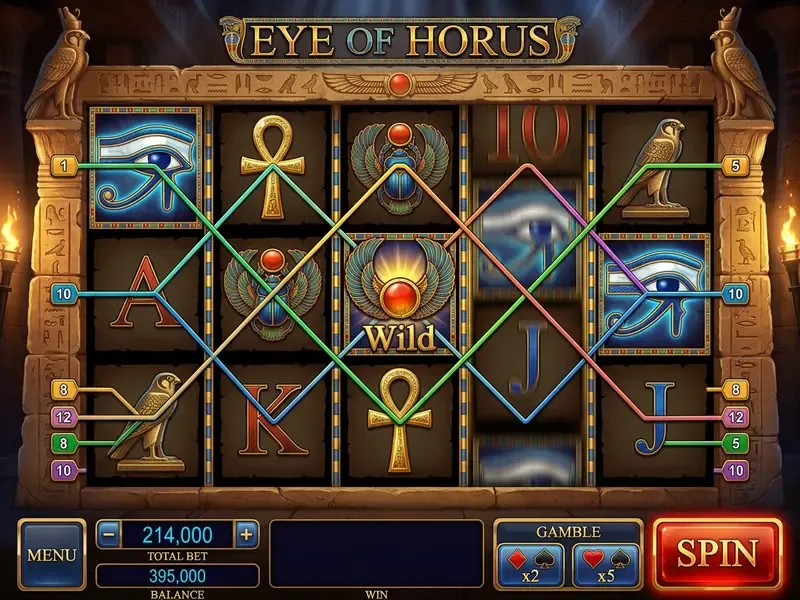 Eye of Horus spielen: Walzen und Gewinnlinien