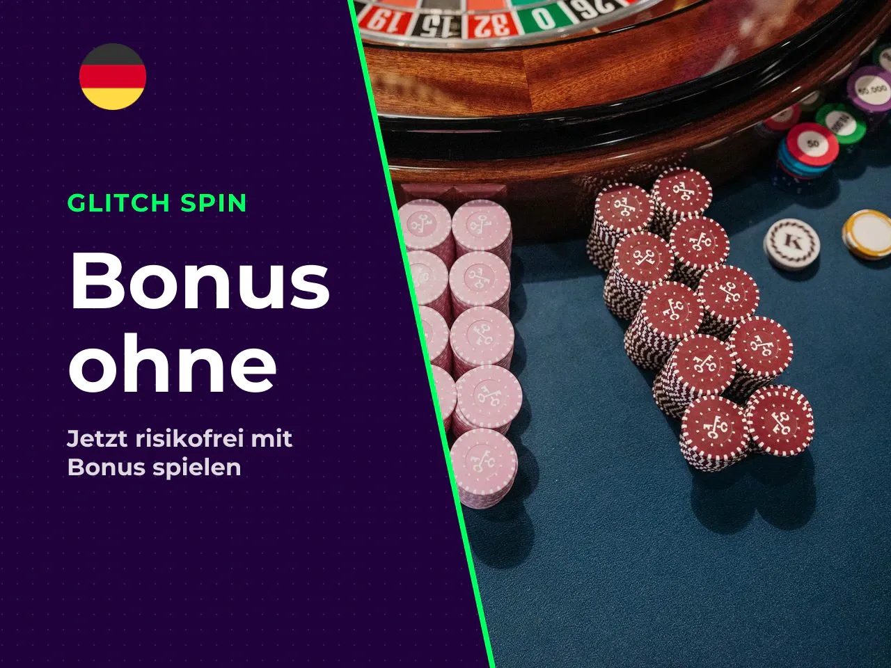 Glitch Spin No Deposit Bonus im