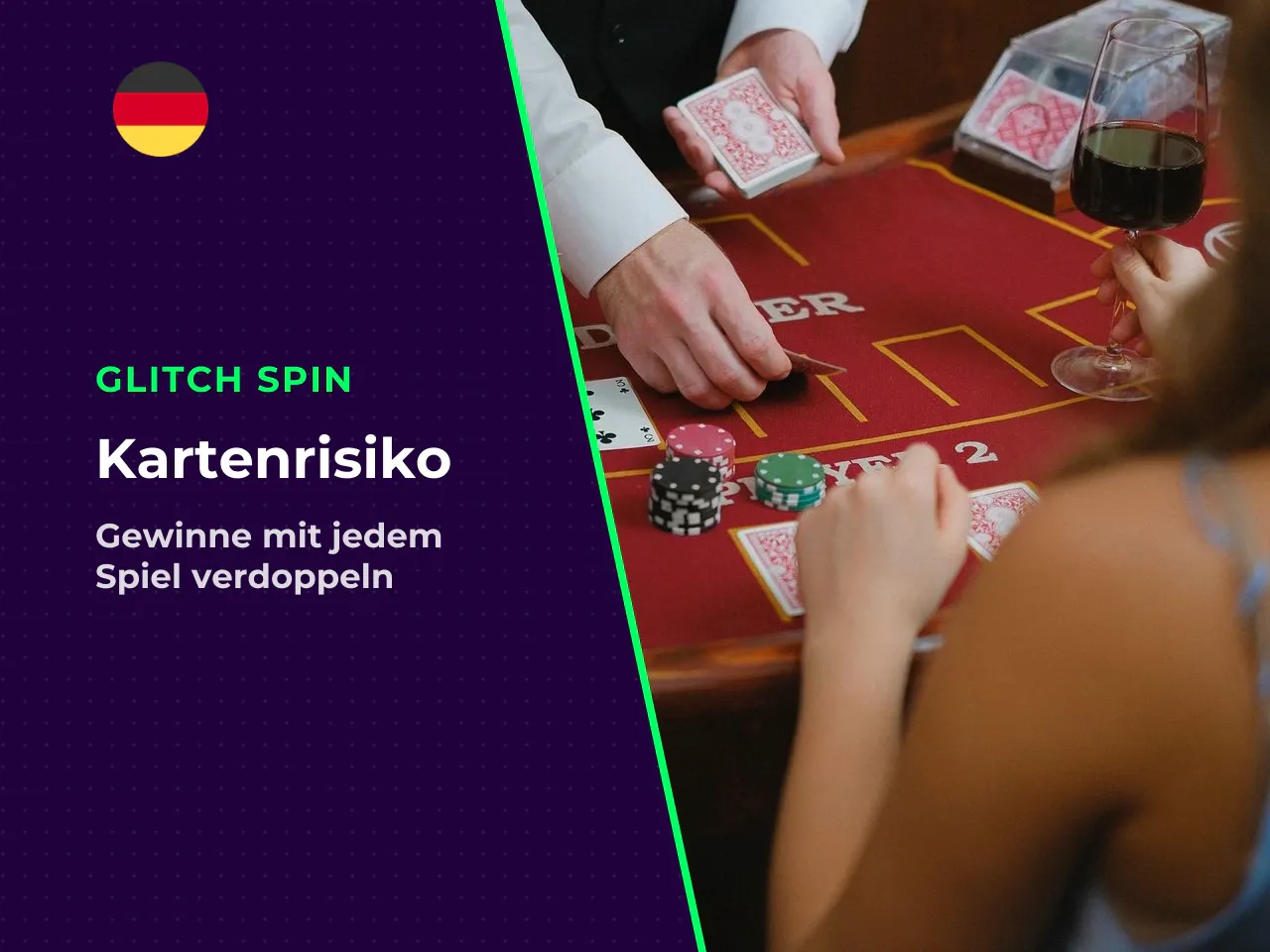 Karten-Risikofunktion Gamble Feature . Nach jedem