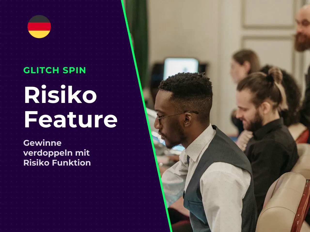 Risiko-Funktion und All Pay Feature. Nach