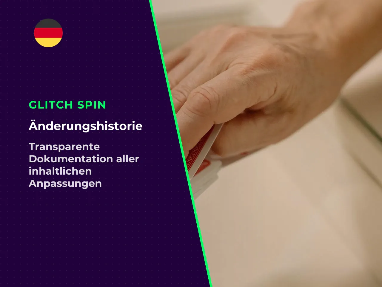 Anhang A Redaktionelle Änderungshistorie. Aus Transparenzgründen