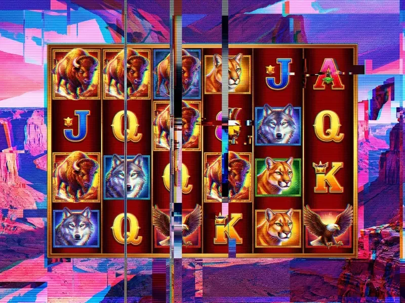 Buffalo King Spielautomat mit Wild und Scatter Symbolen
