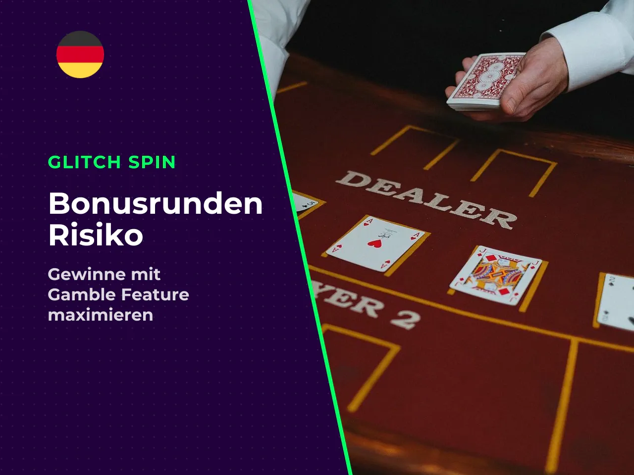 Bonusrunde und Gamble-Feature. Nach jedem erzielten