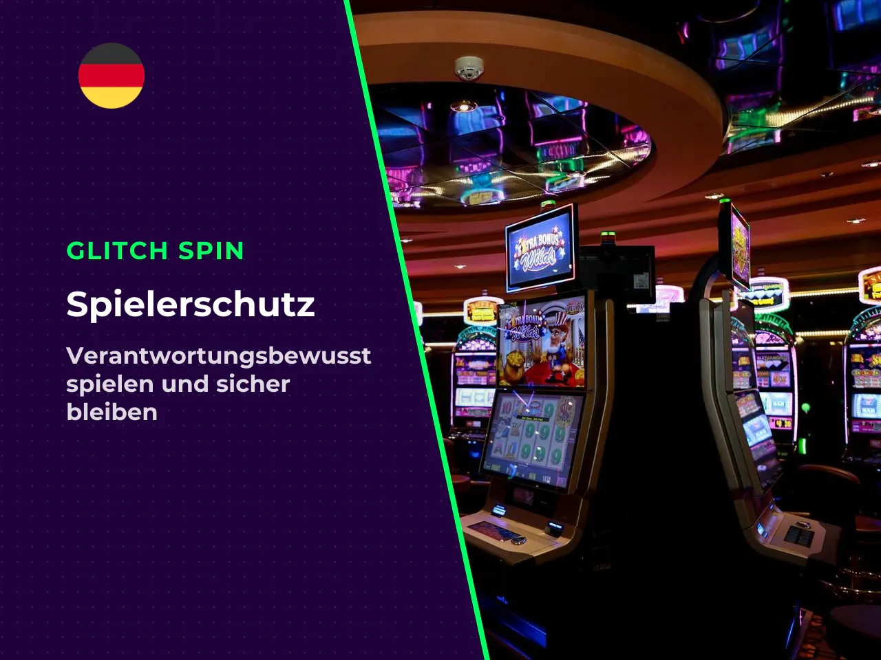 Informationen zu Online-Glücksspiel und Spielerschutz ersetzen