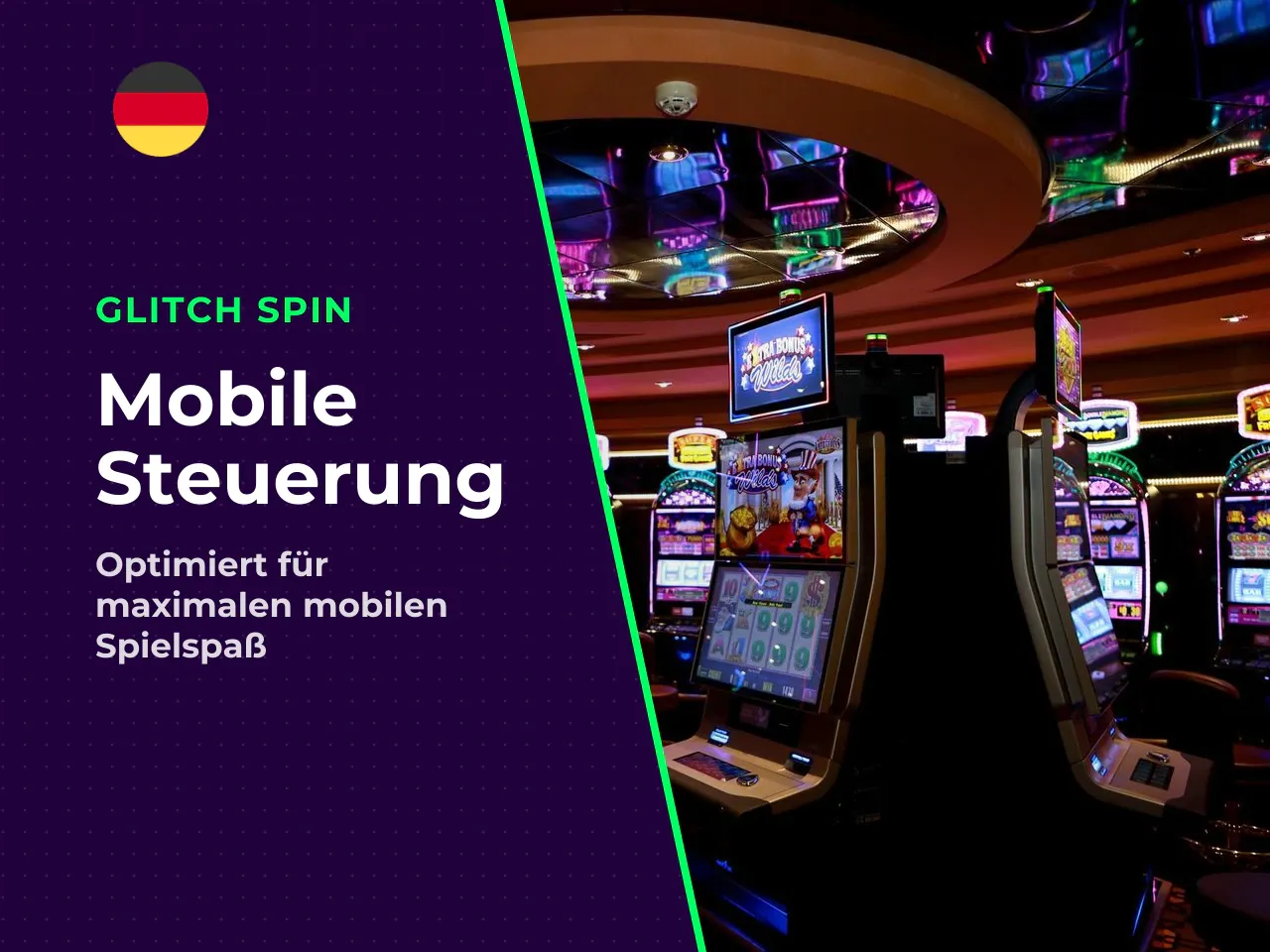 Spezielle mobile Bedienelemente und Einstellungen. Die