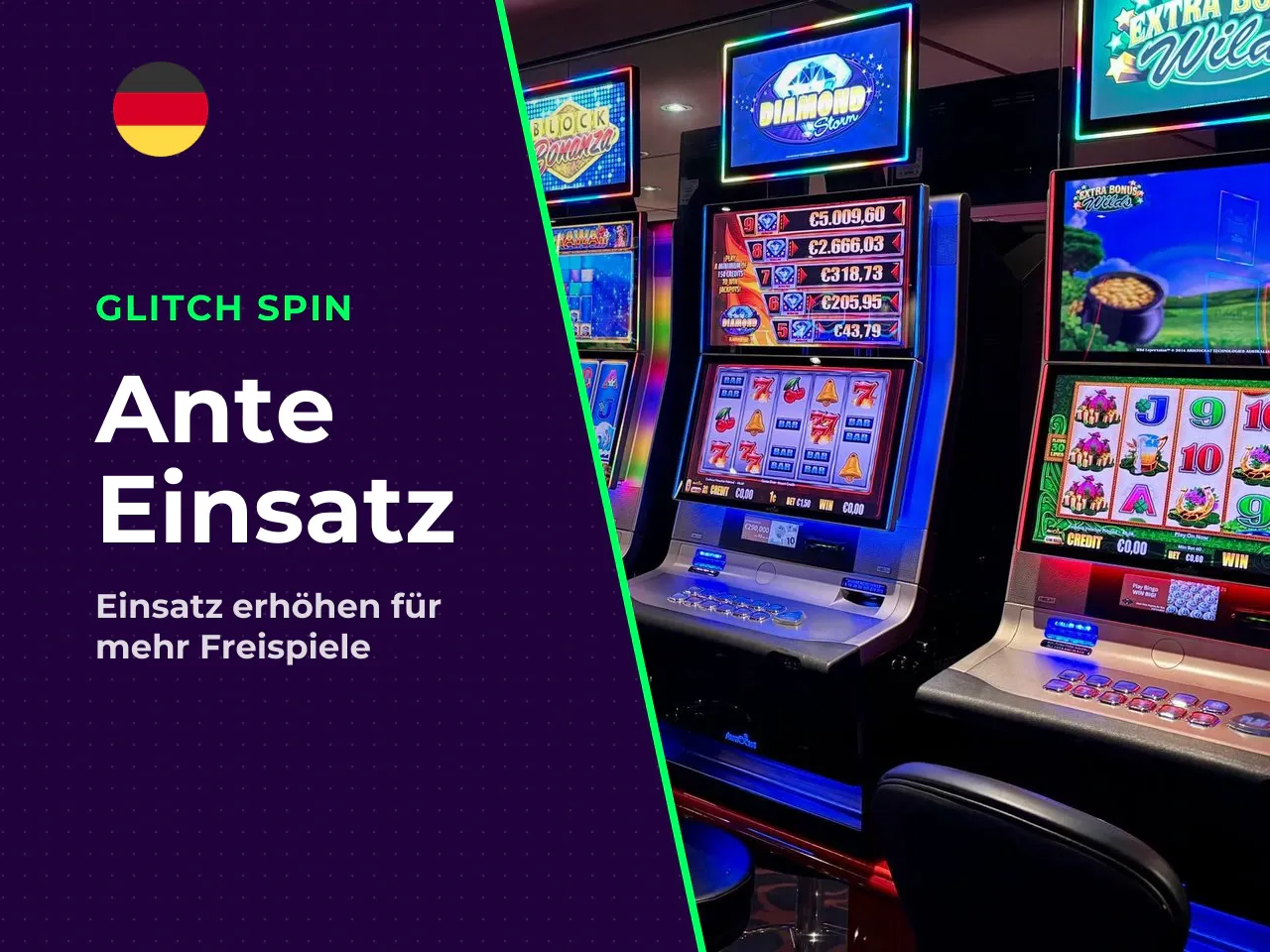 Ante-Bet-Funktion Einsatzerhöhung für höhere Chance auf