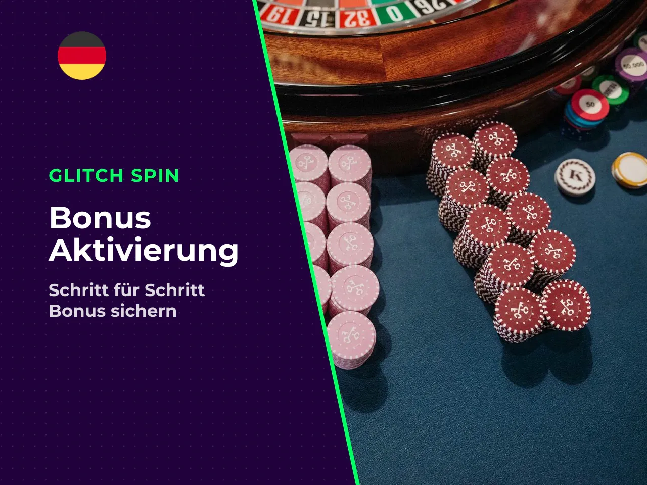 So fordern Sie den Glitch Spin