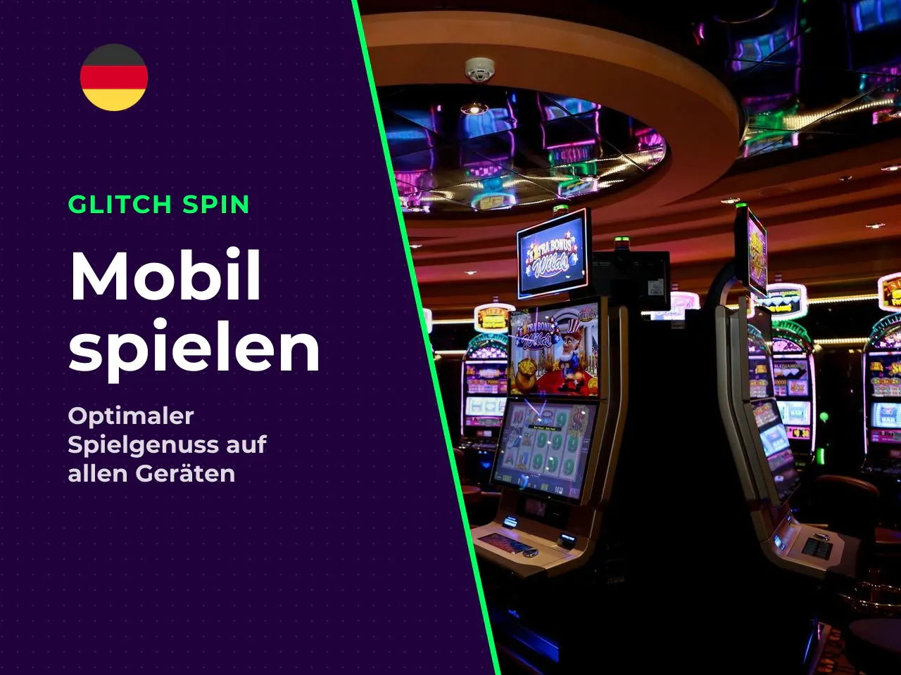 Mobile Bedienung und Spielstart unterwegs. Wenn