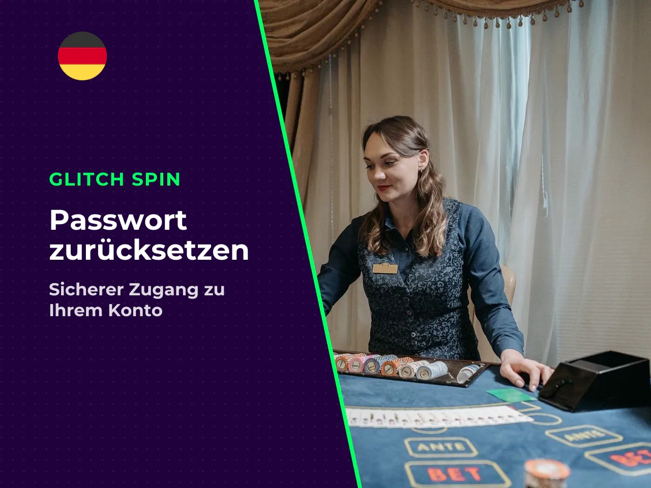 Glitch Spin Passwort zurücksetzen und neues