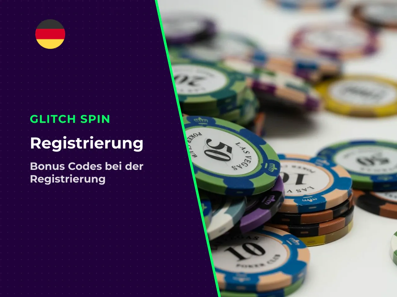 9.1 Aktivierung im Registrierungsformular. Einige Promo-Codes