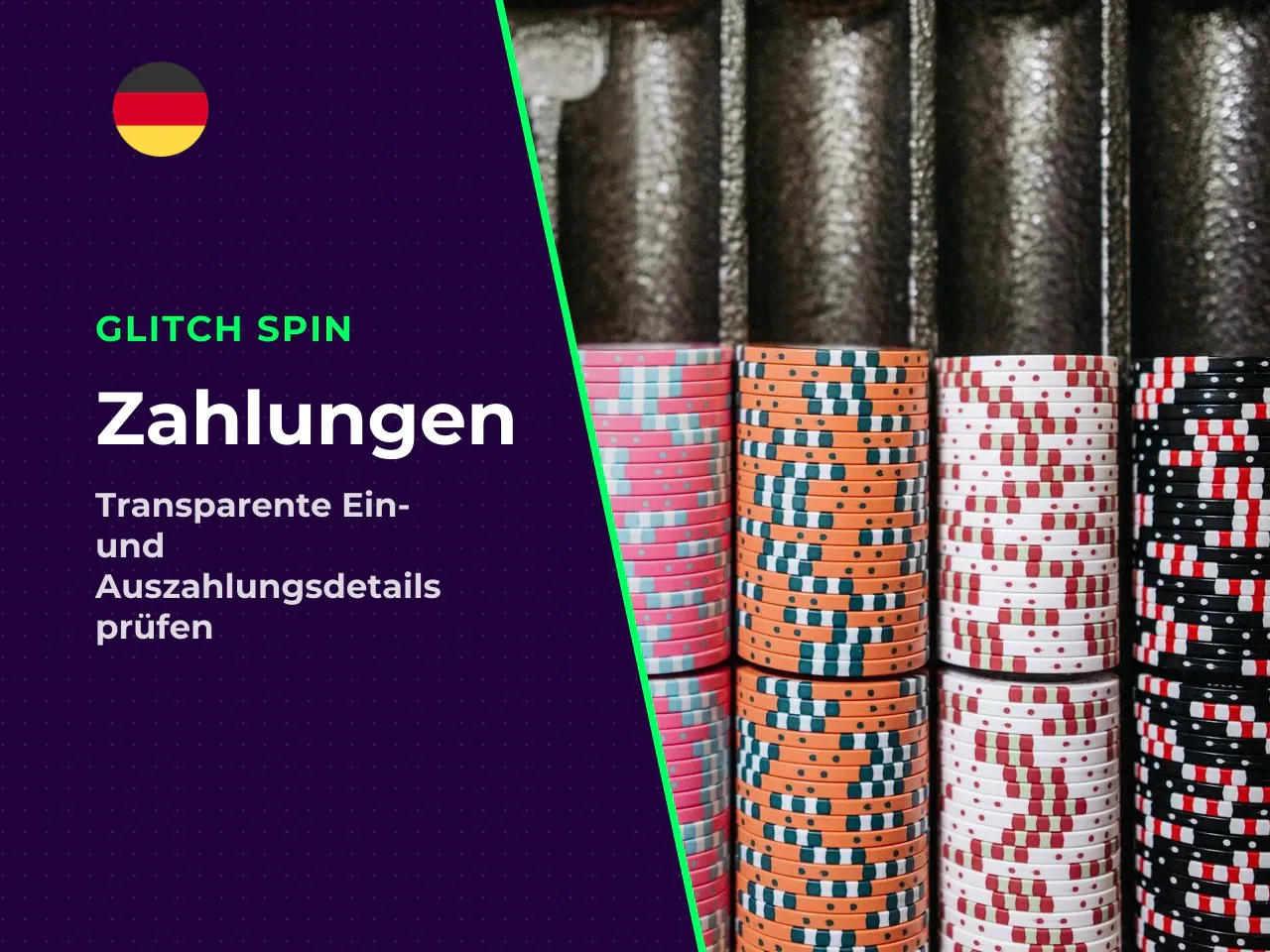 Einzahlungen und Auszahlungen vor dem Spiel