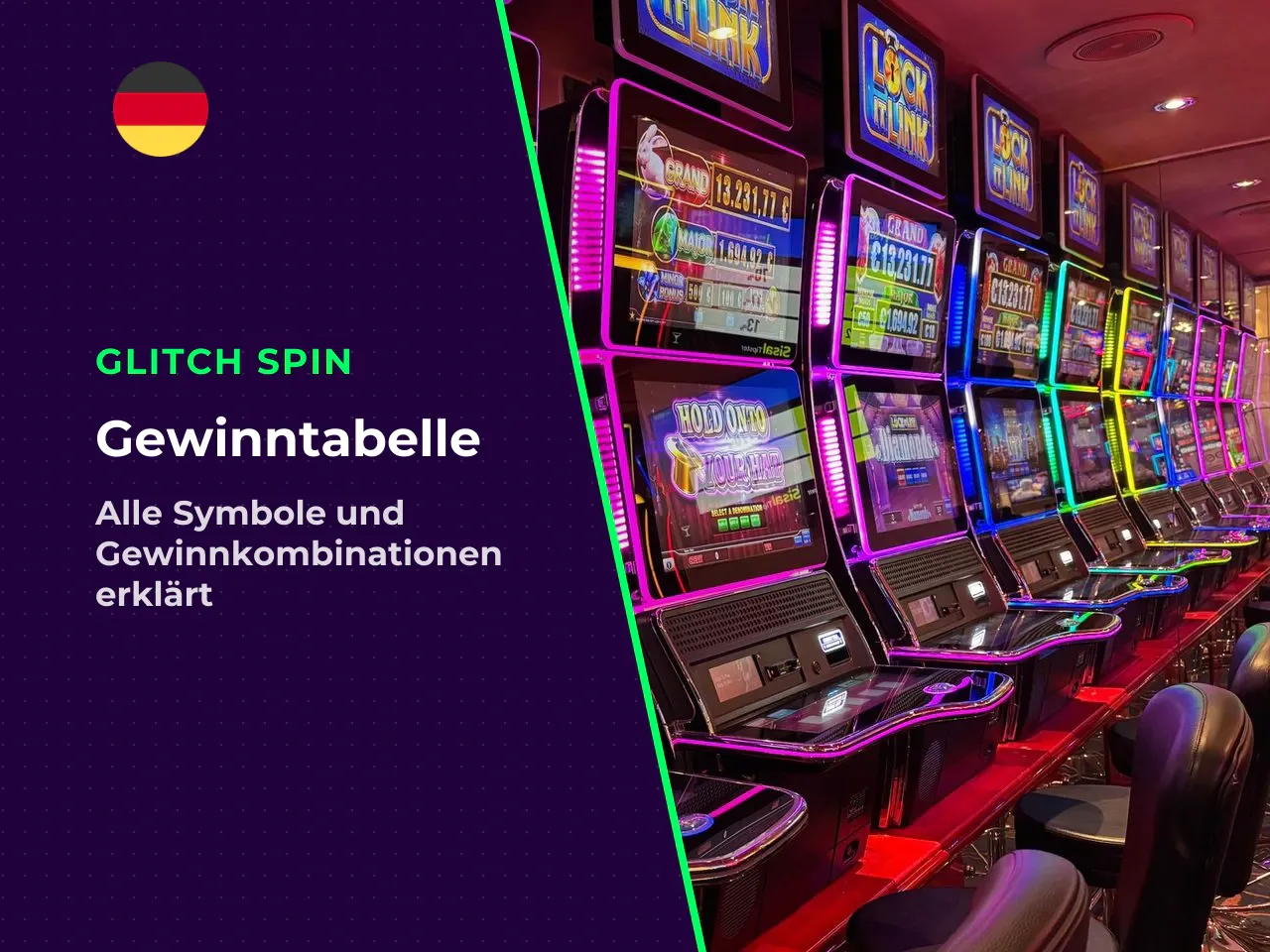 Symbole, Auszahlungen und Spielregeln. Die Auszahlungsstruktur